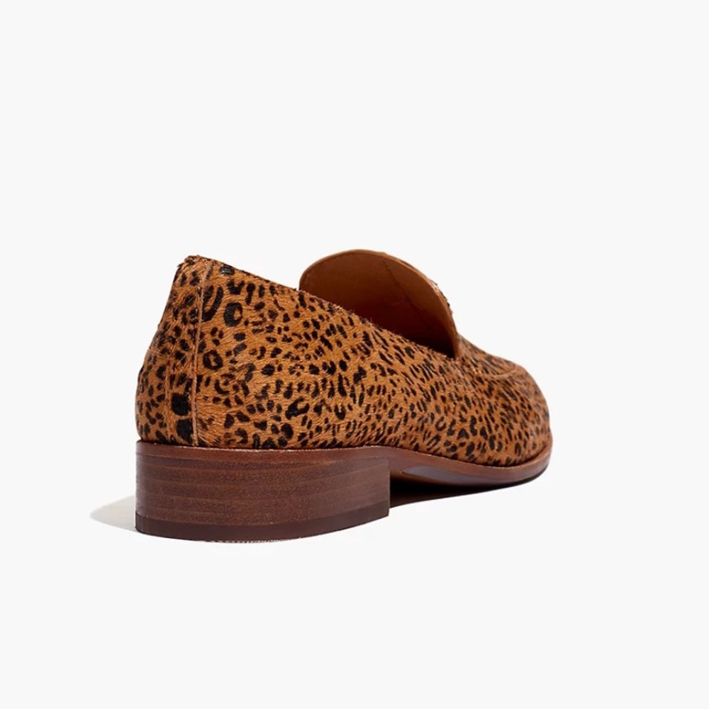 Madewell The Frances Loafer in Mini Leopard Calf Hair Size 9 - Picture 2 of 10